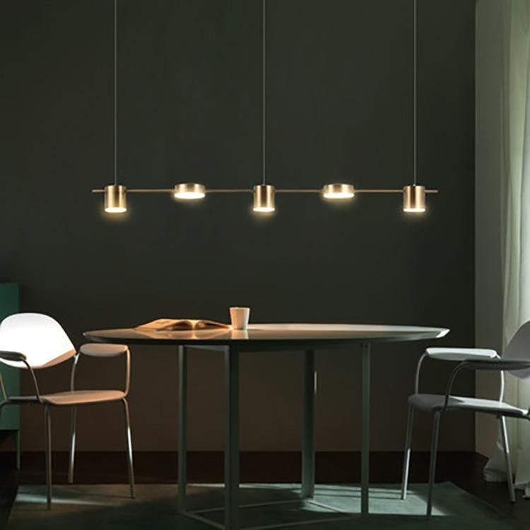 Изображение товара: Подвесной светильник в скандинавском стиле, светодиодная лампа из прозрачного стекла с абажуром для столовой, кафе, бара