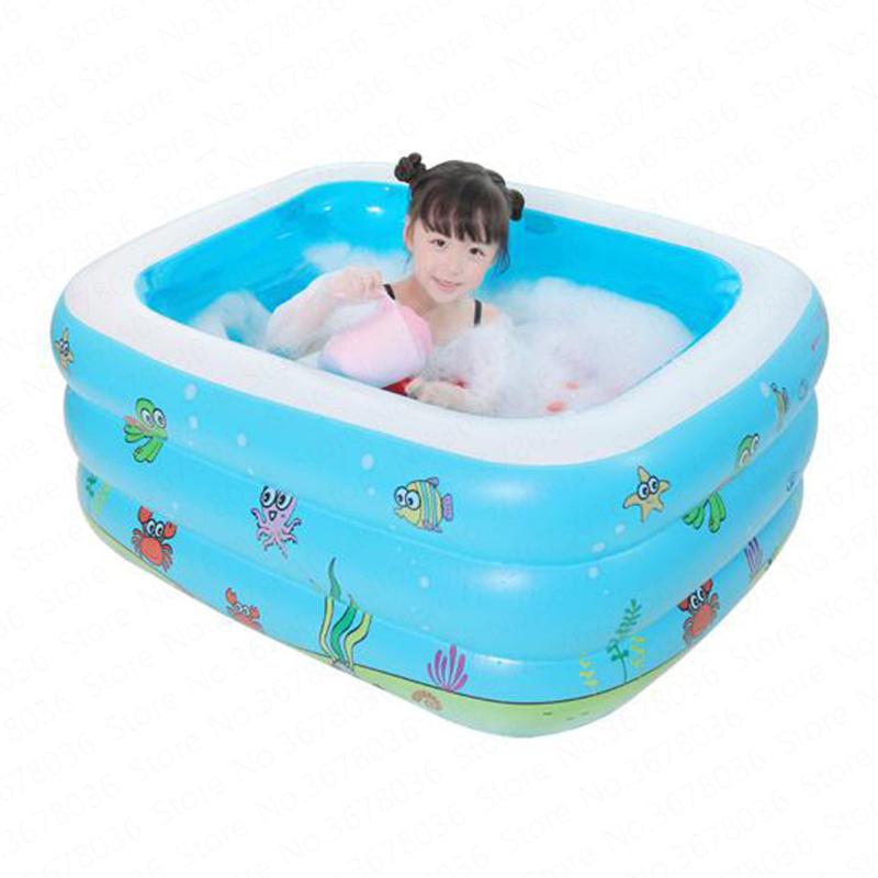 Изображение товара: Бытовая надувная ванна для взрослых, утолщенная Складная Большая пластиковая Ванна, Детская ванна для тела, спа, домашняя ванна для ног