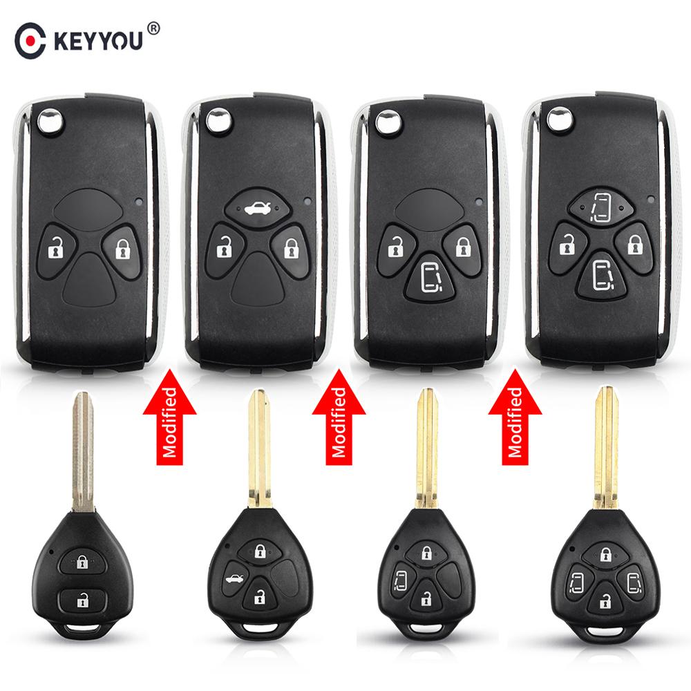 Изображение товара: Модифицированный ФОБ KEYYOU 10x для Toyota Venza 2007-2012 Camry REIZ Yaris Tarago Corolla RAV4 Crown Prado