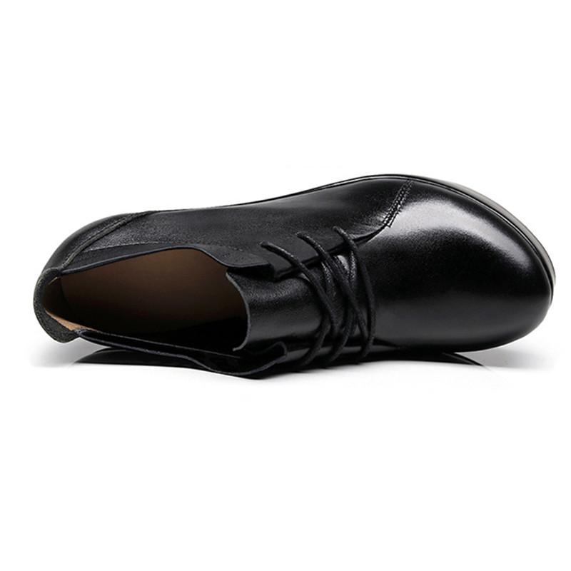 Изображение товара: Женские туфли на танкетке, туфли-оксфорды на шнуровке с глубоким носком, на высоком каблуке, большой размер 33-43, для осени и зимы, 2022