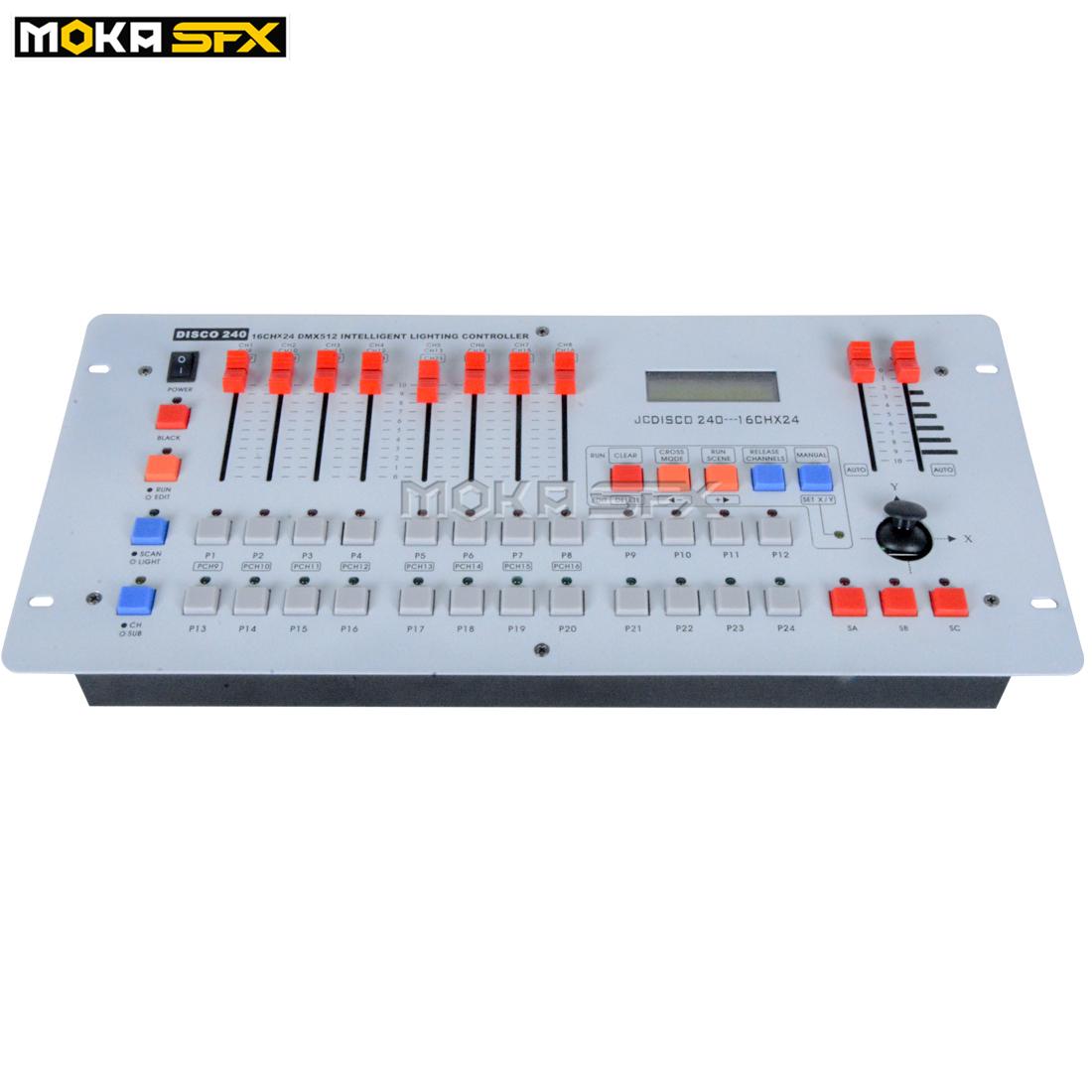 Изображение товара: Контроллер DJ MOKA, сценическое движущееся освещение на 240 каналов, консоль DMX, чувствительное сценическое освещение, контроллеры DMX для дискотеки и диджея