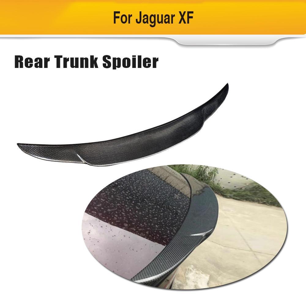 Изображение товара: Автомобильный задний спойлер для крыла багажника для Jaguar XF XFL Standard 2016 - 2019 не для Sportbrake, спойлер для ботинок из углеродного волокна