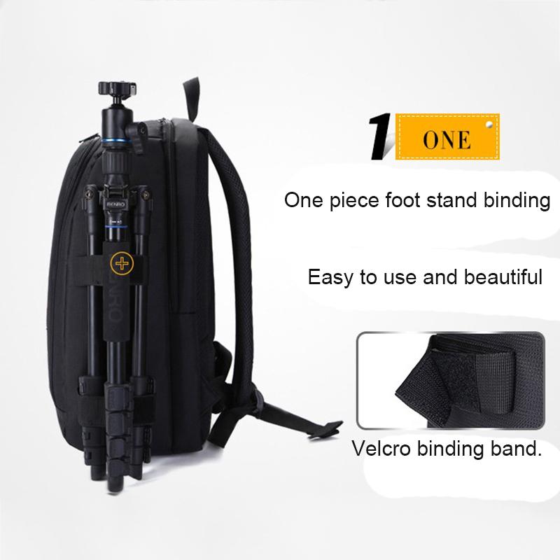 Изображение товара: Водонепроницаемый цифровой DSLR фото мягкий рюкзак с дождевой крышкой сумка чехол для iPad Canon Sony Fuji Nikon Olympus Panasonic