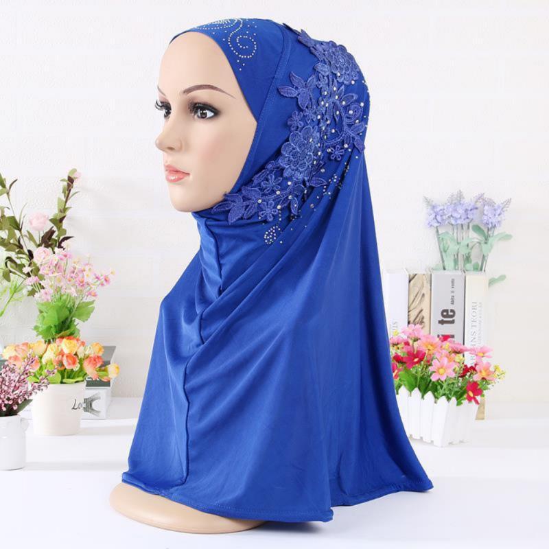 Изображение товара: Исламский женский головной платок головной убор мусульманский хиджаб внутренняя шапка обертывание шаль шарф Рамадан арабский Амира платок