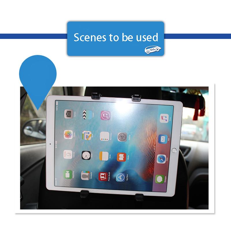 Изображение товара: Регулируемый автомобильный держатель для подголовника, держатель для планшета, универсальный держатель для планшета, ПК, GPS, DVD, ЖК-ТВ