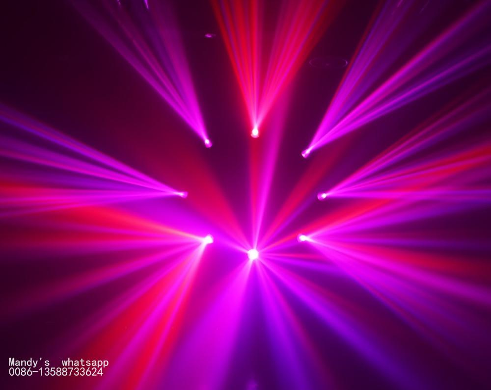 Изображение товара: Новый светодиодный светильник с движущейся головкой 200 Вт Точечный светильник 2в1 DMX512 DJ дискотечный светильник s стробоскопический эффект цвет музыка вечерние светильник с подвижной головкой
