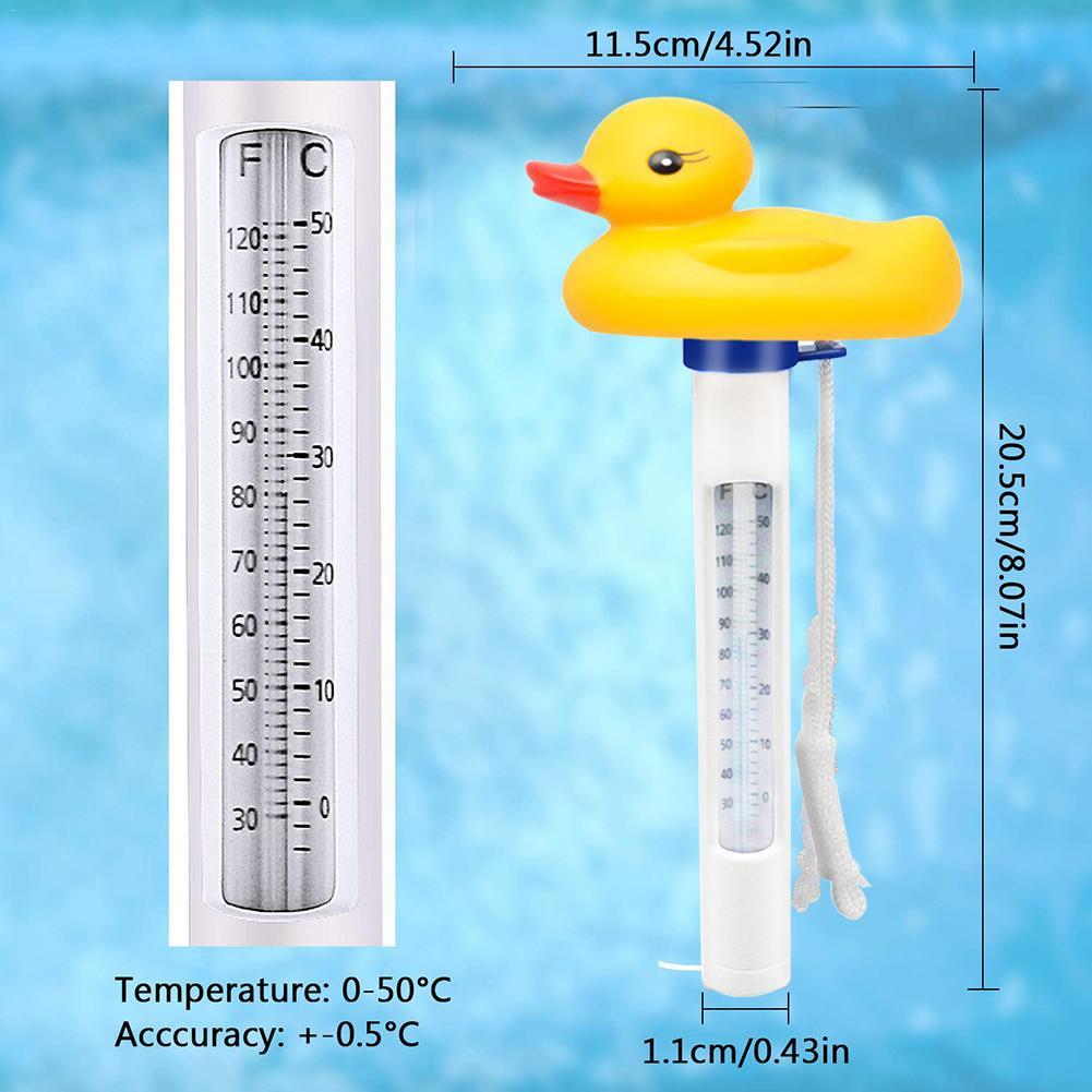 Изображение товара: Милый животный плавающий термометр для всех наружных и внутренних бассейнов, спа/Горячие ванны, датчик воды для бассейна, термометр
