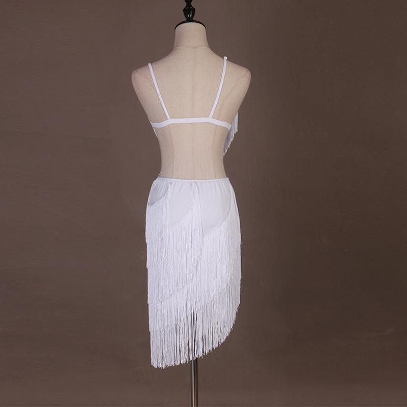 Изображение товара: CACARE платье с бахромой распродажа латинское танцевальное платье костюмы для женщин сальса танго дешевые 2 выбор D0661 кисточки Стразы