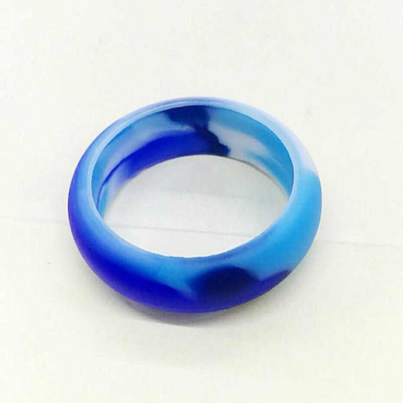 Изображение товара: 8 мм военные армейские гипоаллергенные силиконовые кольца для пальцев черные синие камуфляжные экологически чистые резиновые кольца для мужчин и женщин повседневные кольца