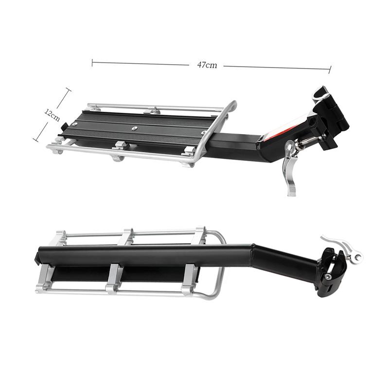 Изображение товара: Задняя подставка для велосипеда, алюминиевый сплав, для горного и дорожного велосипеда, багажник, грузовые полки, подседельный штырь, держатель, запчасти для велосипеда