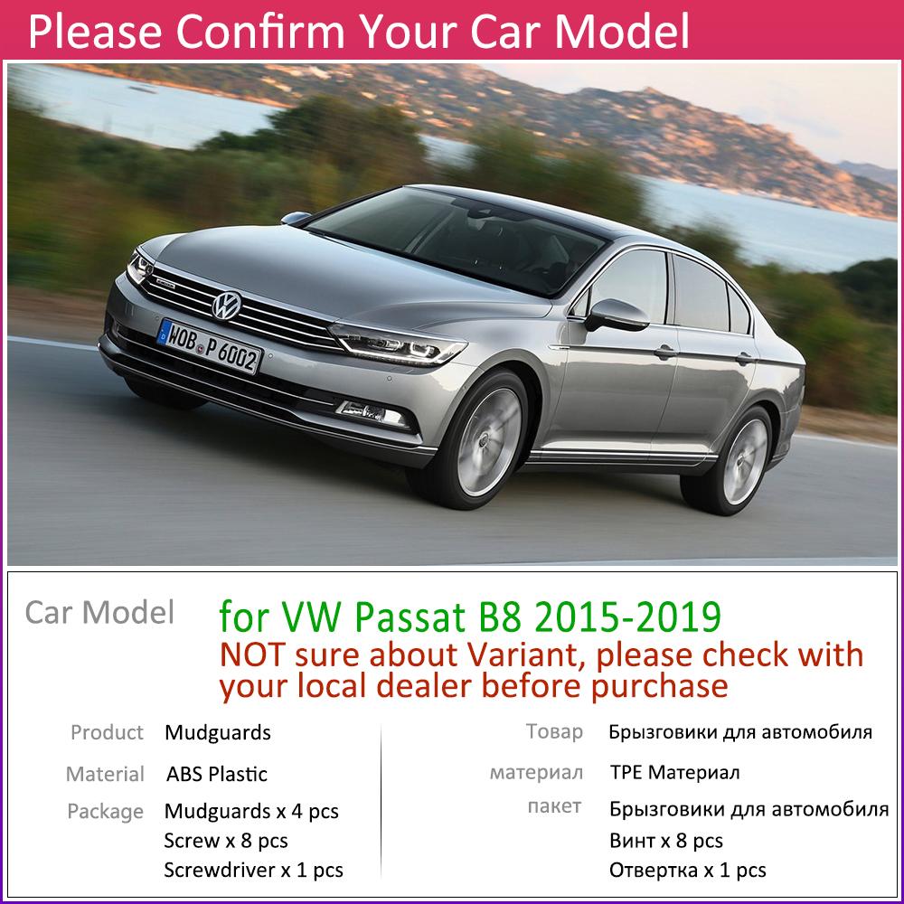 Изображение товара: 4 шт. для Volkswagen VW Passat B8 2015 ~ 2019 автомобильный брызговик крыло брызговики Брызговики брызговиков аксессуары для брызговиков 2016 2017 2018