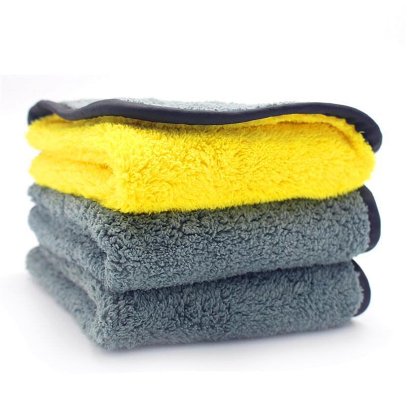 Изображение товара: Детское мягкое полотенце из микрофибры для мытья автомобиля, плюшевая Очищающая высушивающая ткань для ухода за автомобилем, ткань для полировки автомобиля, ткань для чистки 30*40*60