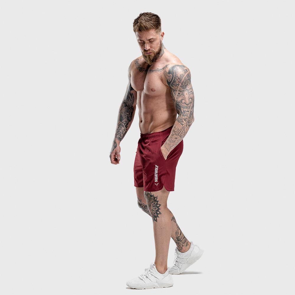 Изображение товара: Мужские летние быстросохнущие спортивные шорты для тренировок, новинка 2019, Мужские дышащие тренировочные шорты для фитнеса, впитывающие пот повседневные шорты, шорты