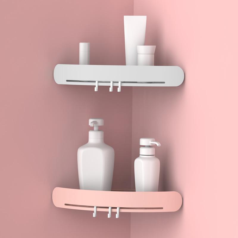Изображение товара: Треугольная стойка для ванной комнаты, настенная полка для душа, держатель для кухни, стеллаж для хранения, органайзер, аксессуары для дома