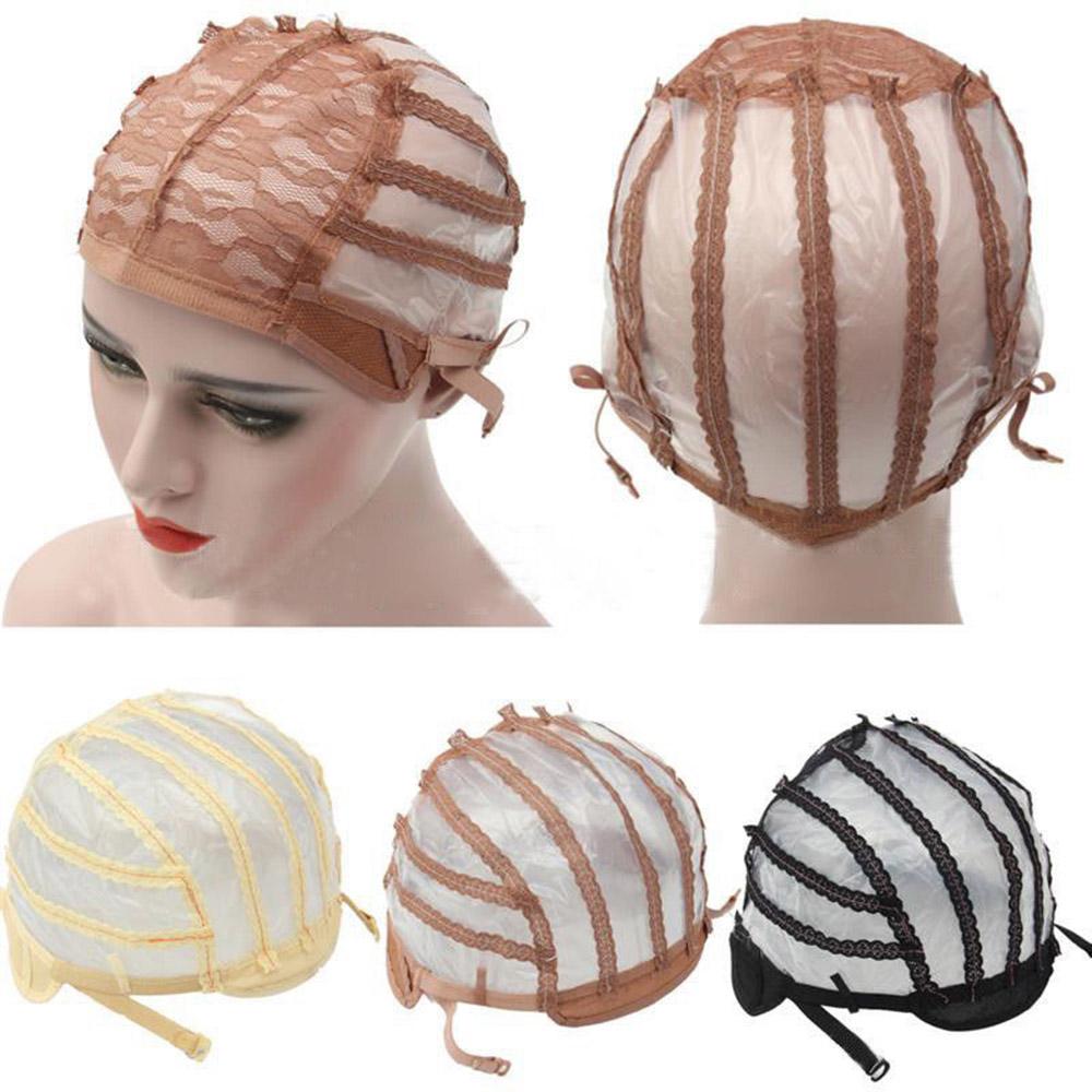 Изображение товара: Регулируемая сетчатая шапочка для парика 3 вида стилей, черный, бежевый, коричневый, горячая Распродажа