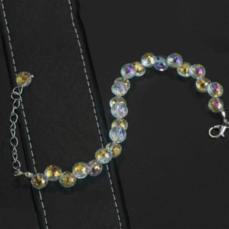 Изображение товара: Новинка, браслет с кристаллами Авроры, изысканный квадратный браслет с кристаллами, браслет для пары девушек, подарок на день рождения, ювелирное изделие