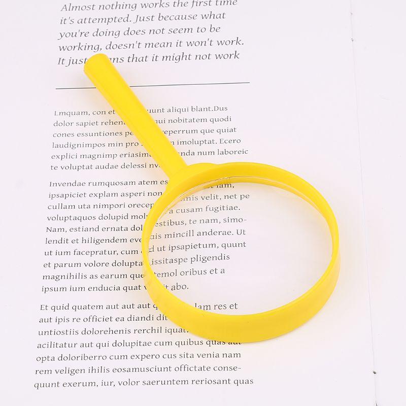 Изображение товара: Портативная ручная Лупа 60 мм 3X увеличительная лупа для чтения стеклянная линза детская игрушка для обучения студентов, для чтения, для пожилых людей
