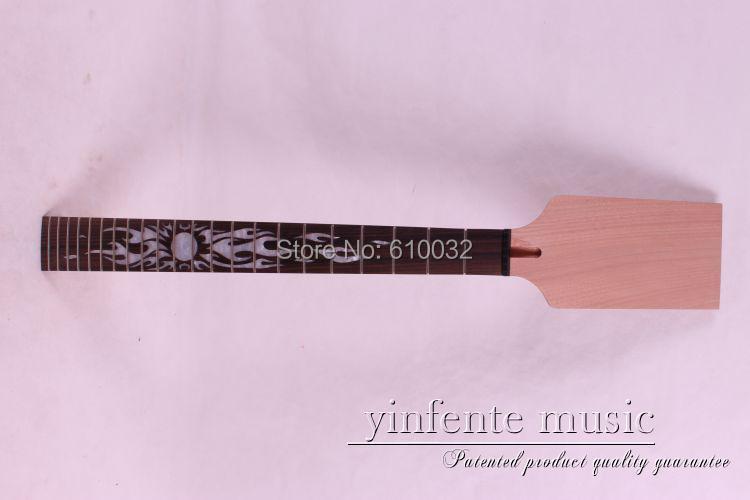 Изображение товара: 1 шт. lp Гриф для электрогитары из цельной древесины, роза, деревянная подставка 22 лада 008 #