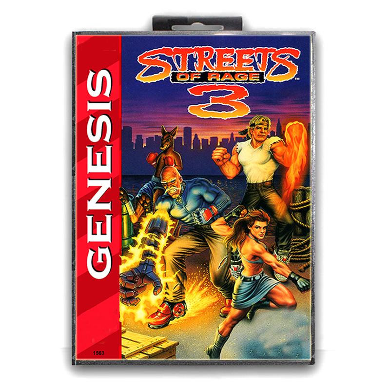 Изображение товара: Игровая карта Street Of Rage 3 с коробкой для 16 бит Sega MD, для Mega Drive, для видеоконсоли Genesis