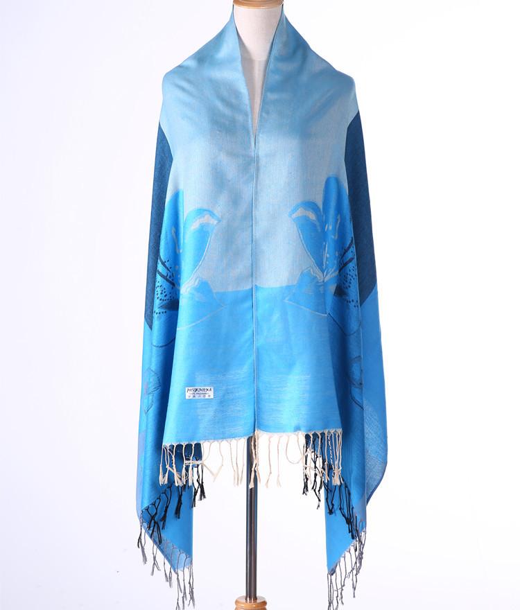 Изображение товара: Новый этический стиль цветочный принт длинный шарф шаль мягкий теплый женский кондиционер широкий шарф хиджаб оптом и в розницу шали