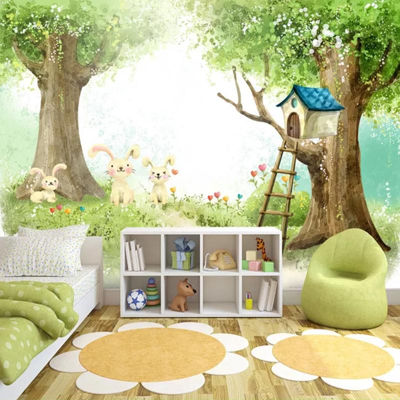 Изображение товара: Пользовательские 3D фото обои для детей мультфильм милая детская спальня настенная живопись самоклеющиеся обои для стен