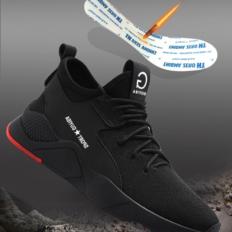 Изображение товара: Мужские рабочие защитные ботинки New song card 2019, уличные рабочие кроссовки, военные неразрушаемые стальные ботинки с носком, дышащие защитные ботинки