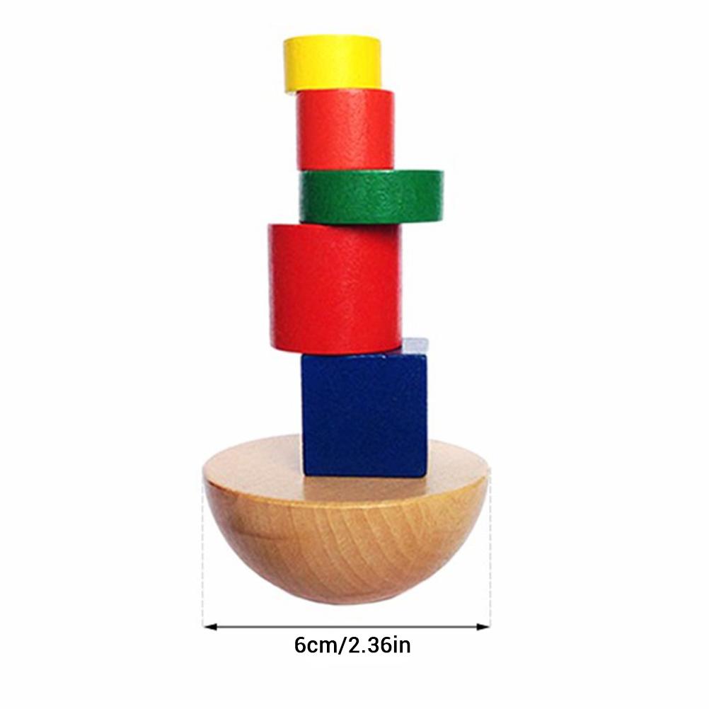 Изображение товара: Детские игрушки деревянные геометрические балансные блоки игра забавные игрушки для детей Холщовая Сумка Обучающие подарки для малышей