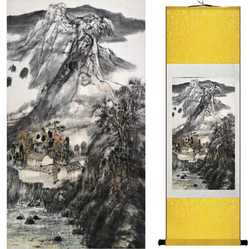 Изображение товара: Старинный модный Живописный пейзаж Китайская традиционная художественная живопись Китайская чернильная краска 201907151458