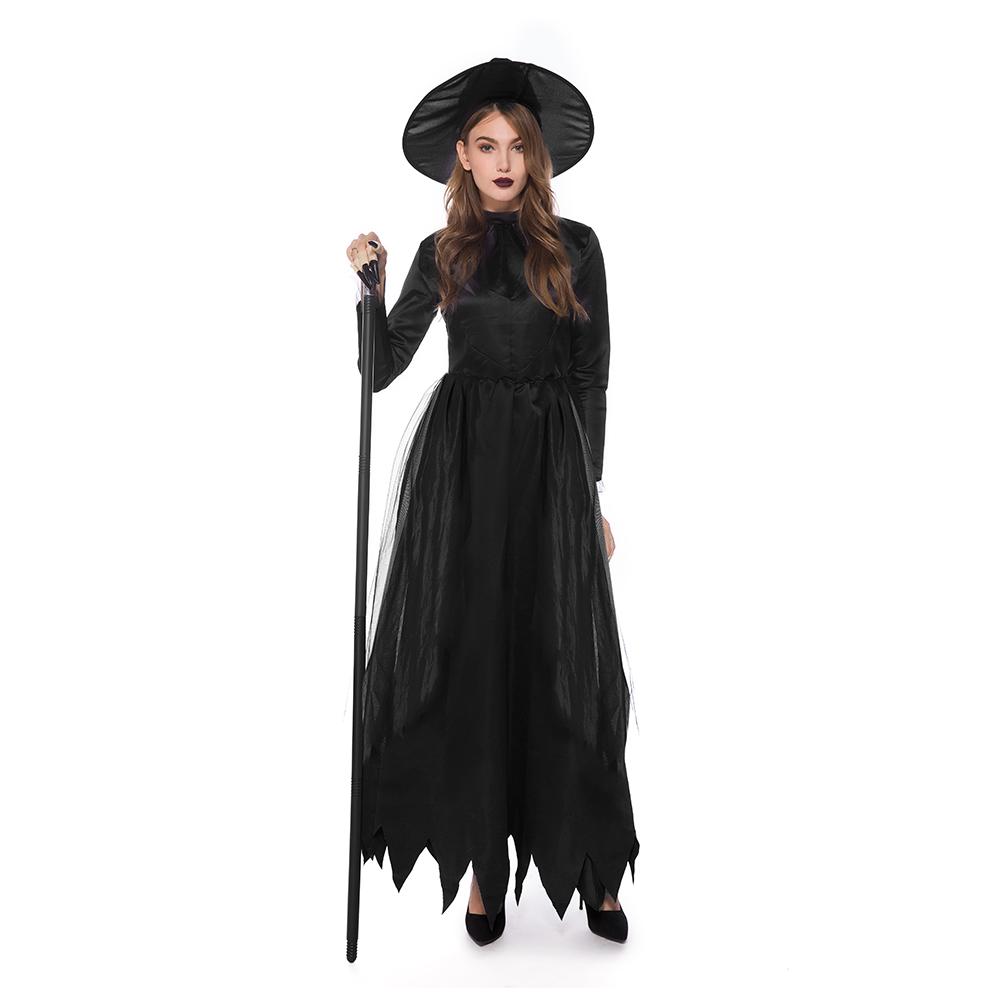 Изображение товара: Женский костюм ведьмы на Хэллоуин, нарядный костюм для ролевых игр и вечеринок, Женский карнавальный костюм для косплея