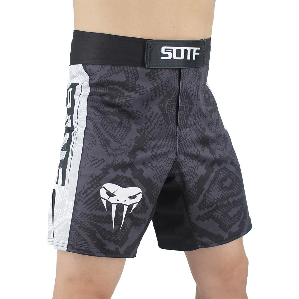 Изображение товара: SOTF змеиная чешуя для фитнеса дышащие спортивные свирепые шорты для ММА бокса тигровые Муай тайские шорты ММА шорты для боев Кикбоксинг бокс