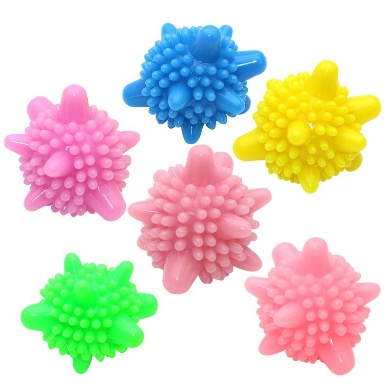 Изображение товара: Разноцветные шарики для сушки, многоразовые инструменты для чистки, шарик для смягчения ткани для стирки белья, аксессуары, шарик для стирки