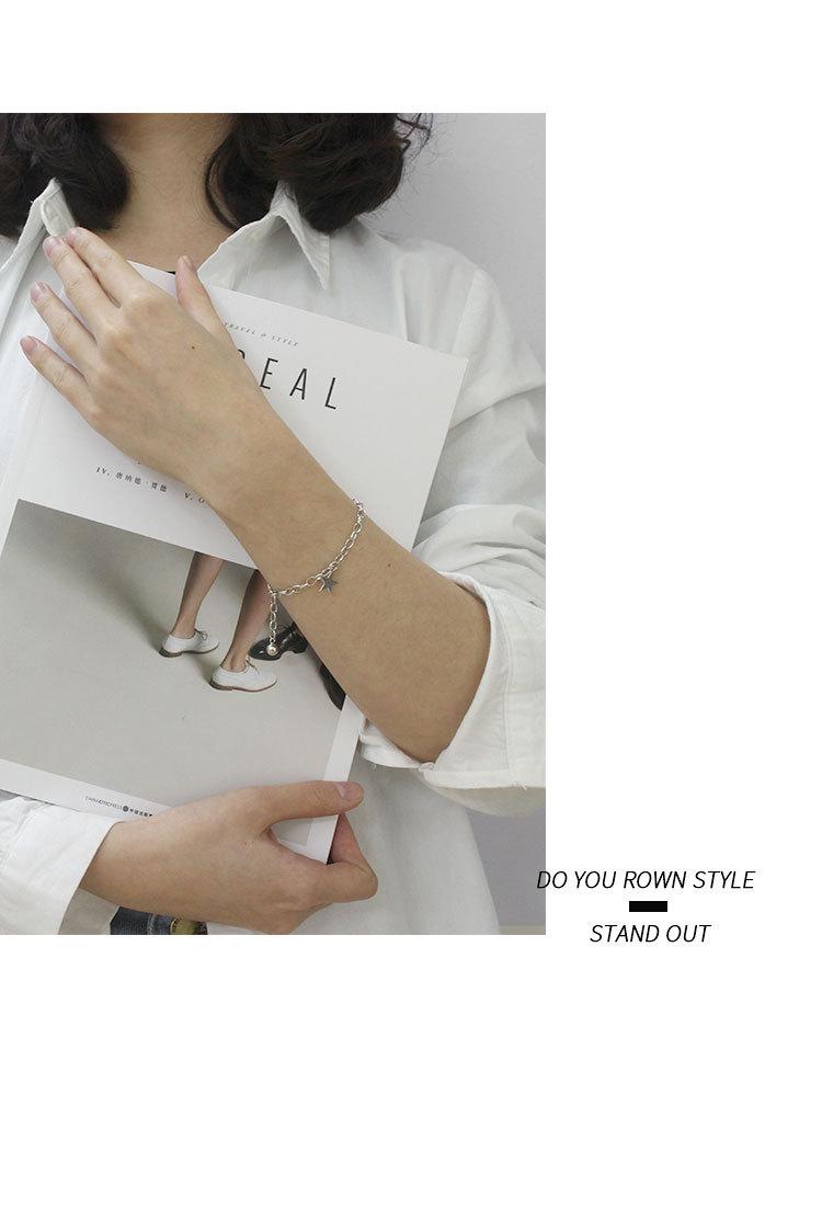 Изображение товара: Женский браслет из серебра 100% пробы в Корейском стиле
