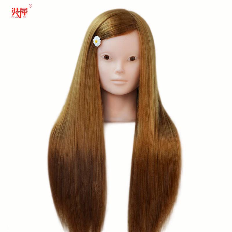 Изображение товара: манекен для наращивания ресниц Женский манекен голова с светлыми волосами для оплетки парикмахерские без макияжа лицо куклы манекен для парика длинная голова с волосами для тренировки волосы для кукол