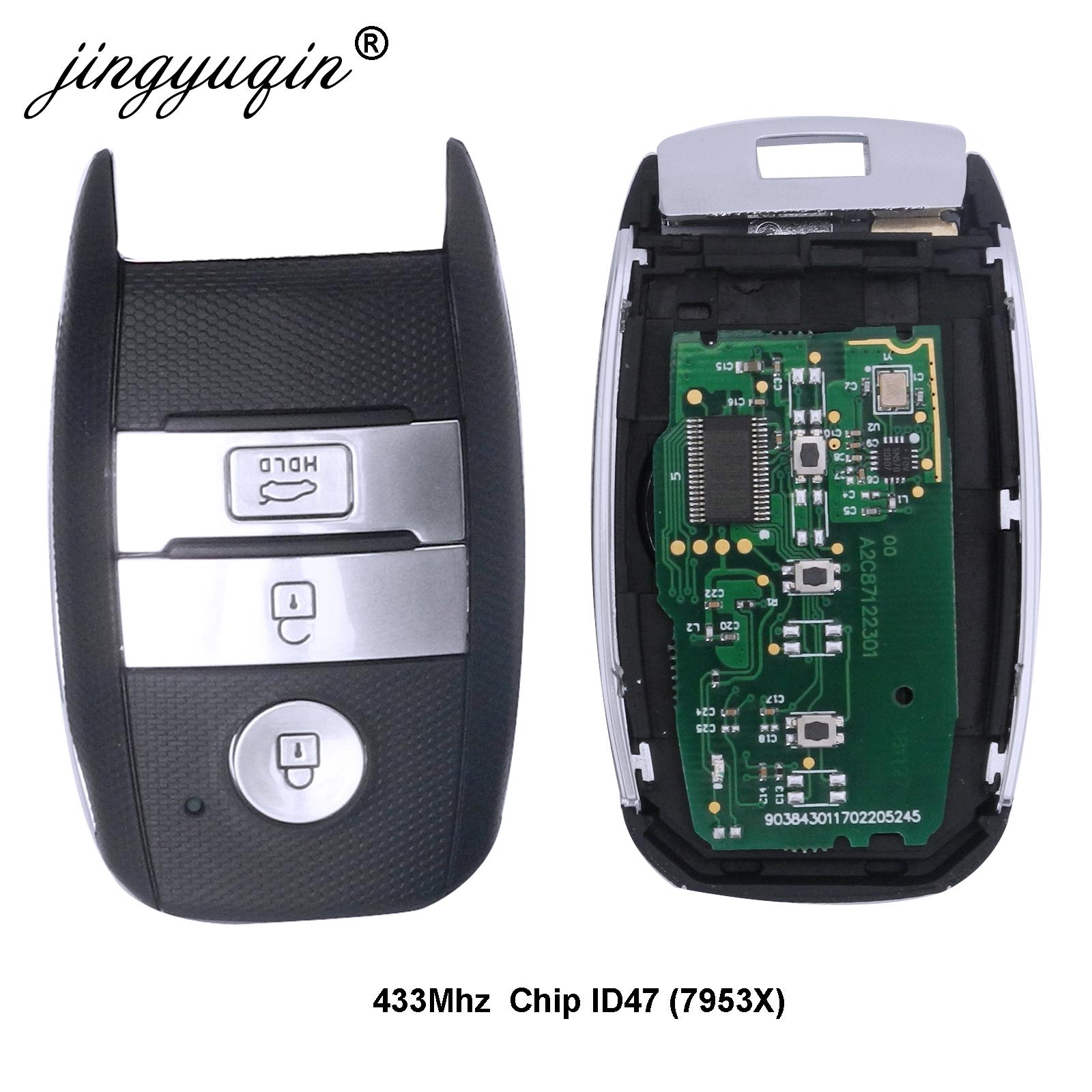 Изображение товара: Автомобильный пульт дистанционного управления jingyuqin для KIA K5, K4, KX3, Sportage Sorento P/N 95440-3W600, 2016 год, чип ID47, 433 МГц