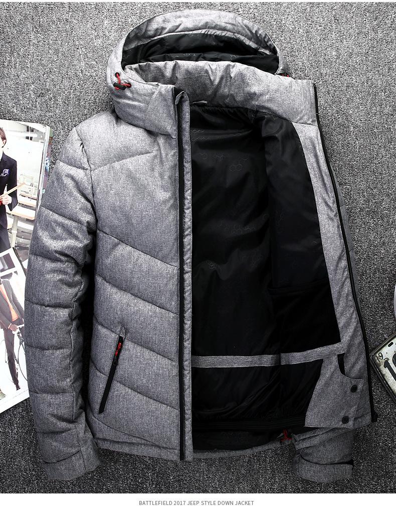 Изображение товара: Мужской пуховик Tace & Shark, плотные зимние куртки и пальто, ветровка, Высококачественная парка, Мужское пальто для улицы