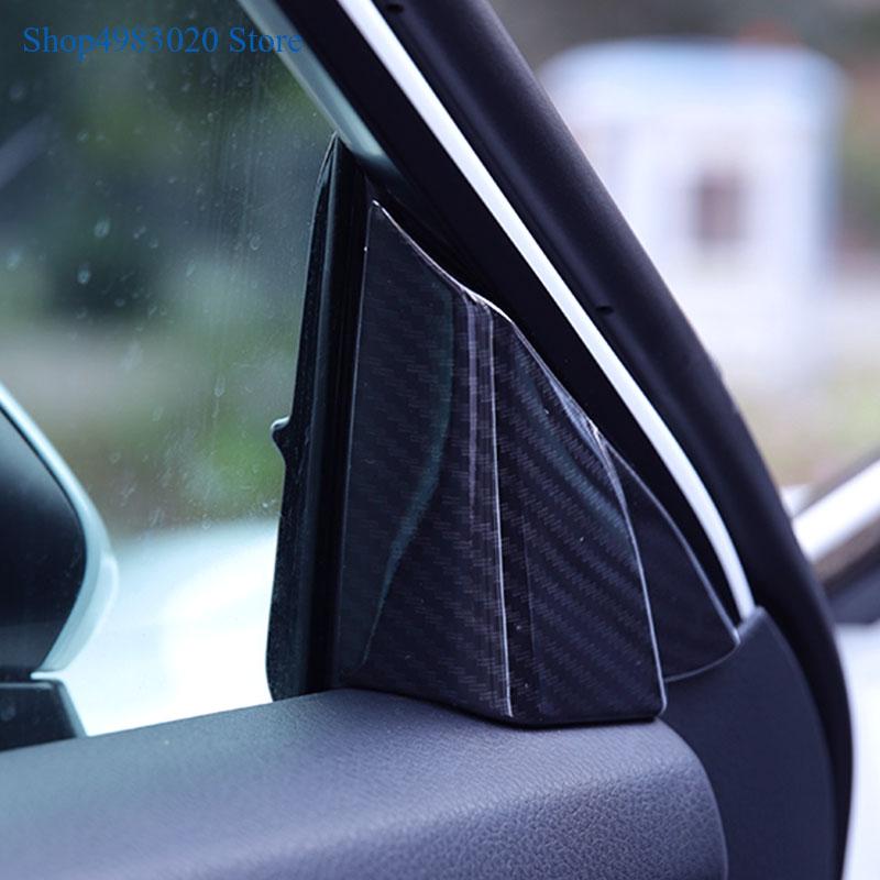 Изображение товара: Для Toyota Camry 2018 2019 2020 углеродное волокно переднее окно автомобиля внутренняя стойка внутренняя треугольная крышка отделка Аксессуары