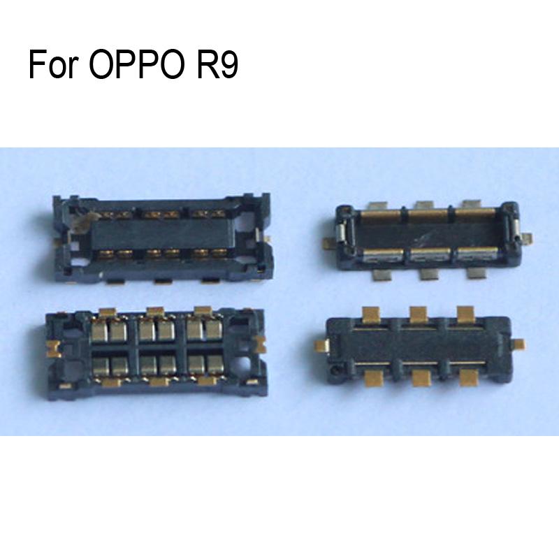 Изображение товара: Внутренний разъем FPC 2 шт., держатель аккумулятора, зажим, контакт для OPPO R9 r9 logic на материнской плате для OPPO R 9, запасные части