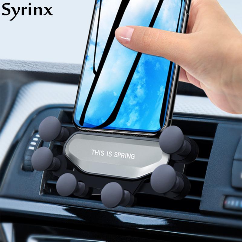 Изображение товара: 2021 Новый универсальный автомобильный держатель для телефона на вентиляционное отверстие гравитационный Автомобильный держатель для телефона в автомобиле для планшетов iPhone X Samsung