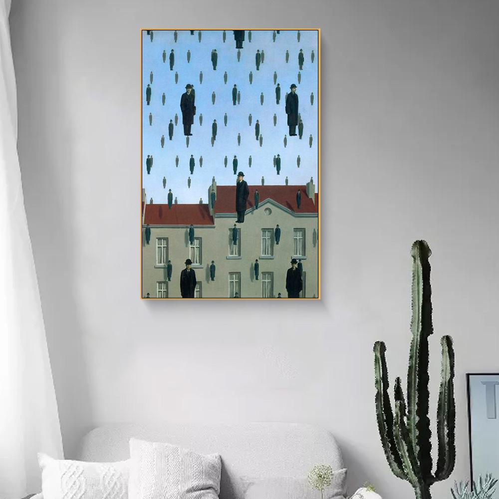 Изображение товара: Художественная Картина маслом Magritte, печать на холсте, ретро скандинавский настенный художественный Рисунок для гостиной, модный художественный Современный домашний декор, плакаты