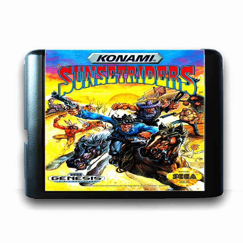 Изображение товара: Игровая карта Sunset Riders для 16-битной Sega MD для Mega Drive, игровая консоль Genesis PAL USA JAP