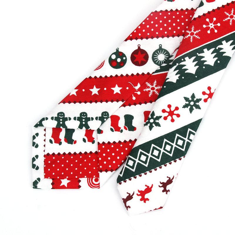 Изображение товара: Новинка 2019, лидер продаж, мужские Модные рождественские тонкие шейные галстуки для мужчин, повседневные обтягивающие галстуки с принтом деревьев для взрослых, мужские галстуки
