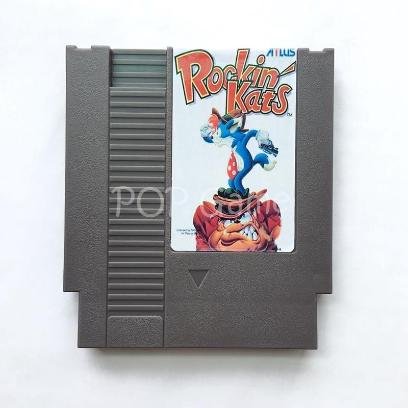 Изображение товара: Игровой картридж Rockin Kats 72 Pin для 8-битной игровой консоли, бесплатный язык на английском языке