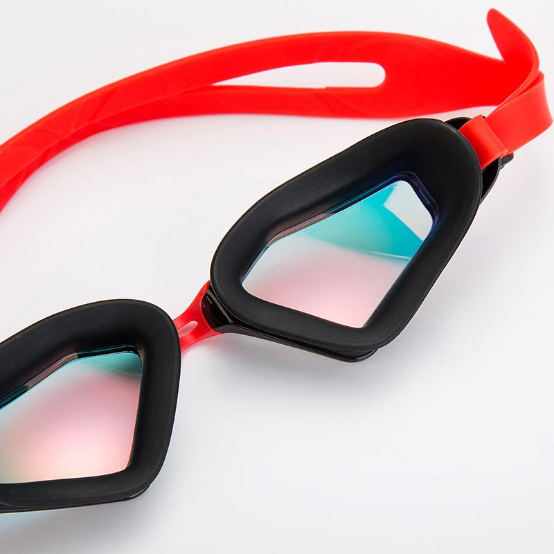 Изображение товара: Очки для плавания с защитой от запотевания, водонепроницаемые гоночные очки с полным покрытием, очки для плавания для мужчин и женщин, мягкие силиконовые очки для плавания