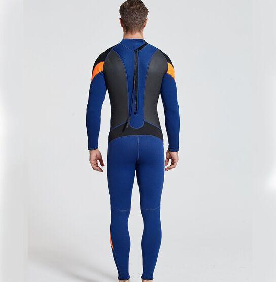 Изображение товара: SBART 3 мм толстый материал, морозостойкий чехол, утепленный костюм для дайвинга, водонепроницаемый Зимний плавательный мужской костюм для плавания
