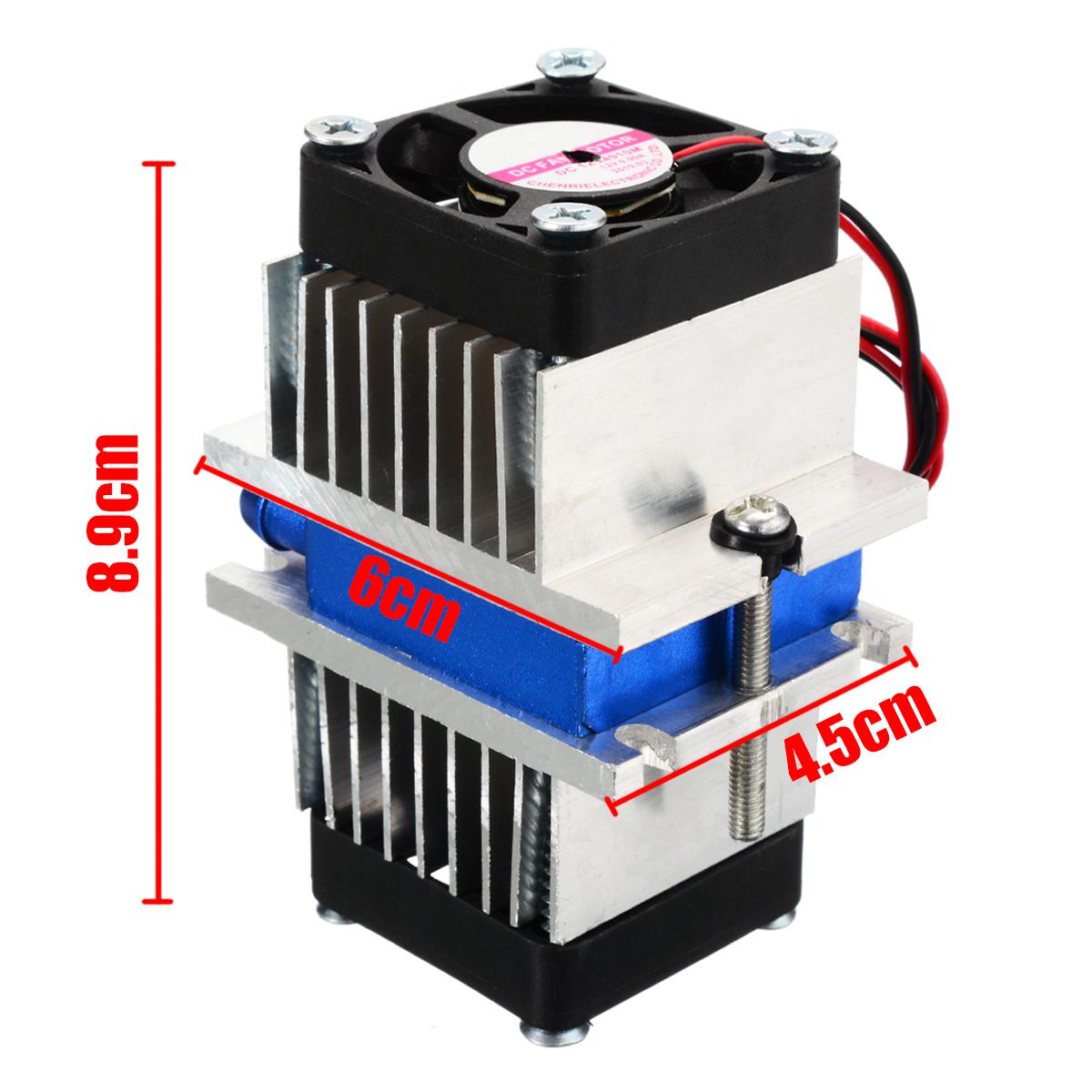 Изображение товара: Новый Термоэлектрический охладитель холодильная система охлаждения + Вентилятор DIY Kit 12 в холодильное устройство воздушного охлаждения Термоэлектрический охладитель
