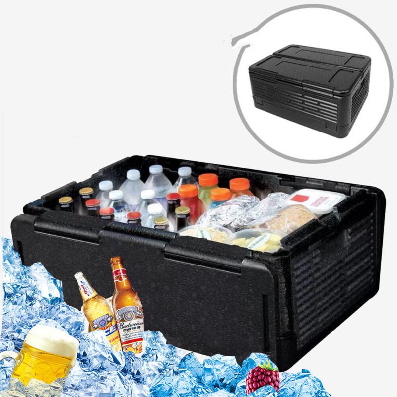 Изображение товара: Складной инкубатор, мини-холодильник для пикника на открытом воздухе 60л, большой ящик для хранения, ящик-охладитель для пищевых продуктов, автомобильный холодильник, портативный холодильник для кемпинга
