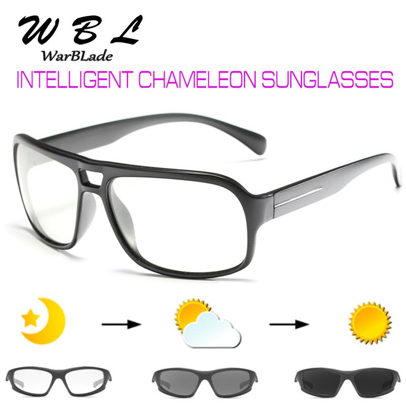 Изображение товара: WarBLade мужские фотохромные солнцезащитные очки поляризованные солнцезащитные очки мужские HD очки для вождения UV400 Хамелеон день ночь вождения очки Новые