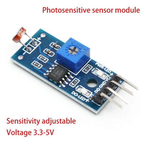 Изображение товара: 4-контактный Модуль датчика фоторезистора датчик обнаружения света 4 фута для Аксессуары для умной машины для Arduino