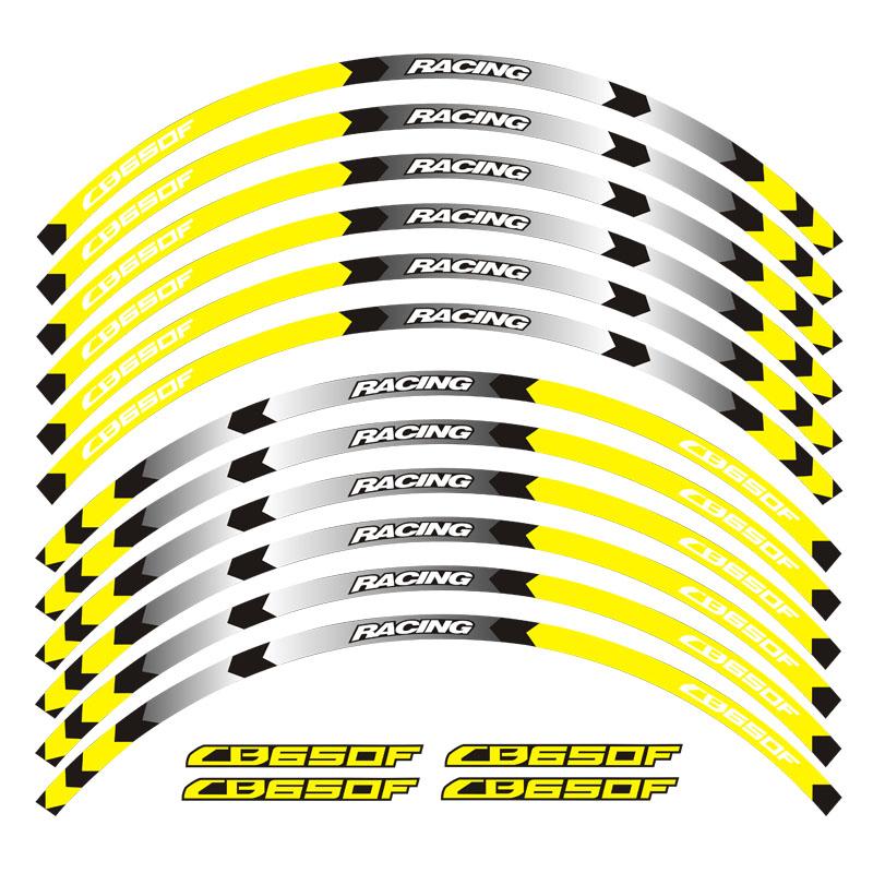 Изображение товара: Светоотражающие наклейки для передних и задних колес мотоцикла, 17 дюймов, для Honda CB650F