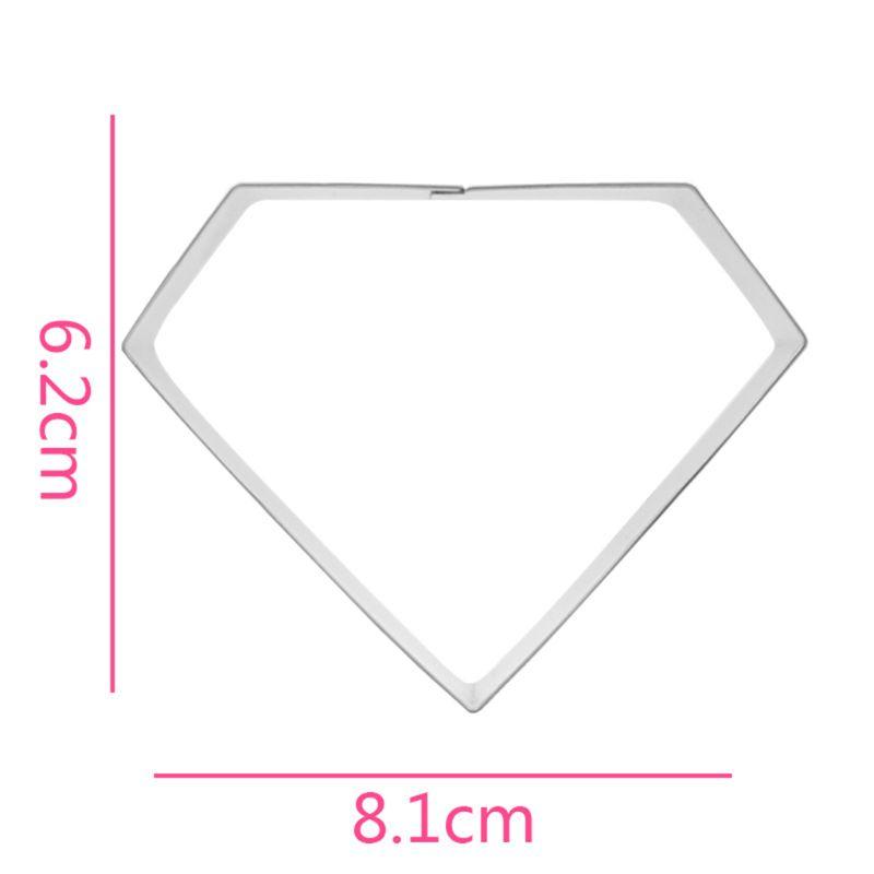 Изображение товара: Алмазный нож для печенья из нержавеющей стали, форма для выпечки торта, сделай сам, кондитерский сахар, форма для украшения помады
